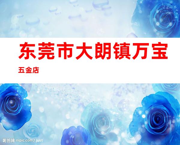 东莞市大朗镇万宝五金店